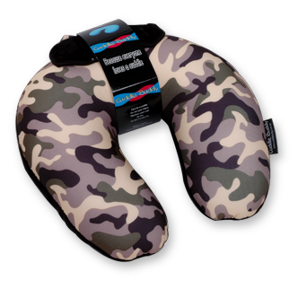 CUDDLE-BUDDY polštářek Neck Pillow camo - podkova - Kliknutím na obrázek zavřete